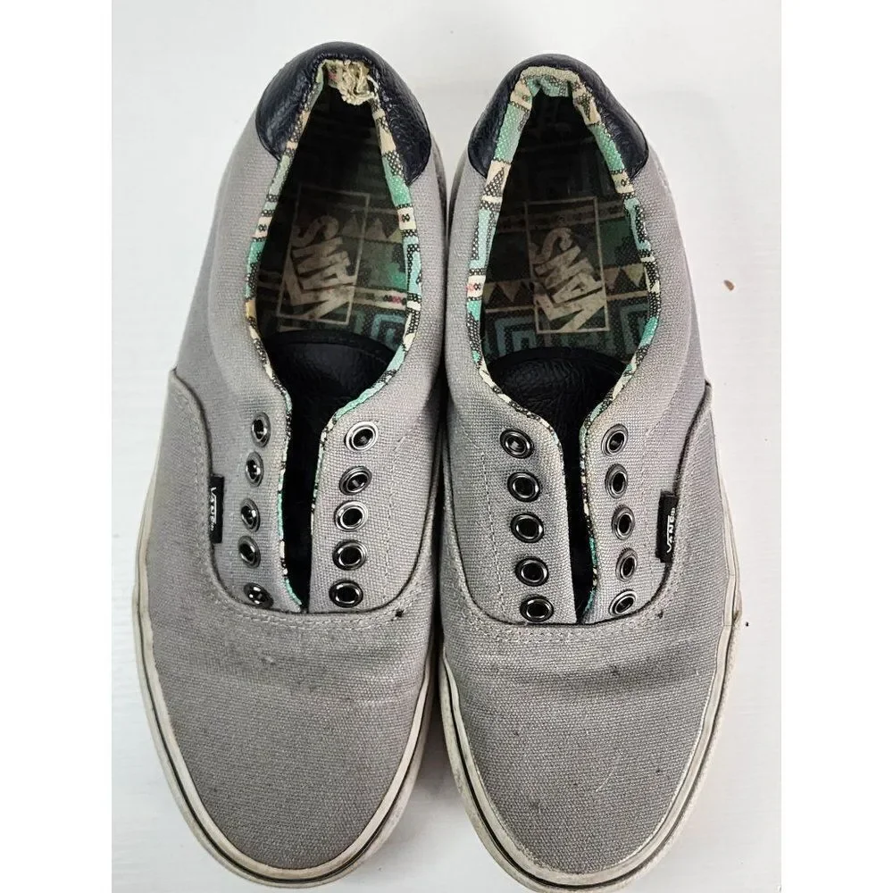 Van's Grey Canvas shoes Men's Size 7 Women's Size 8.5